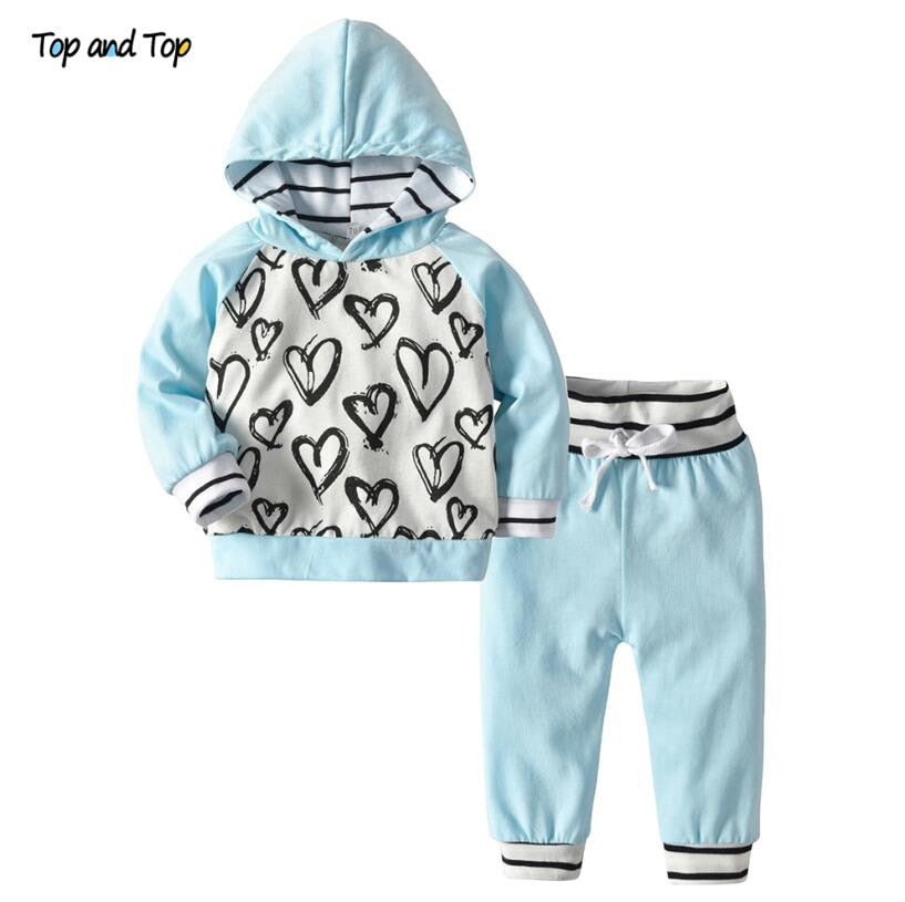 Baby Sweatshirt Met Capuchon en Broek