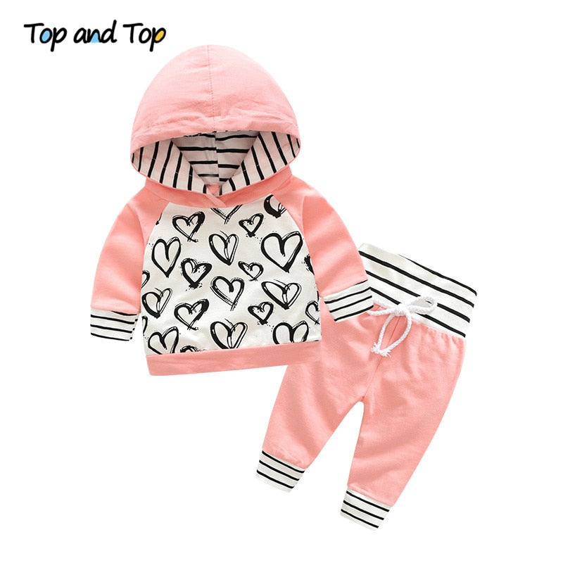 Baby Sweatshirt Met Capuchon en Broek