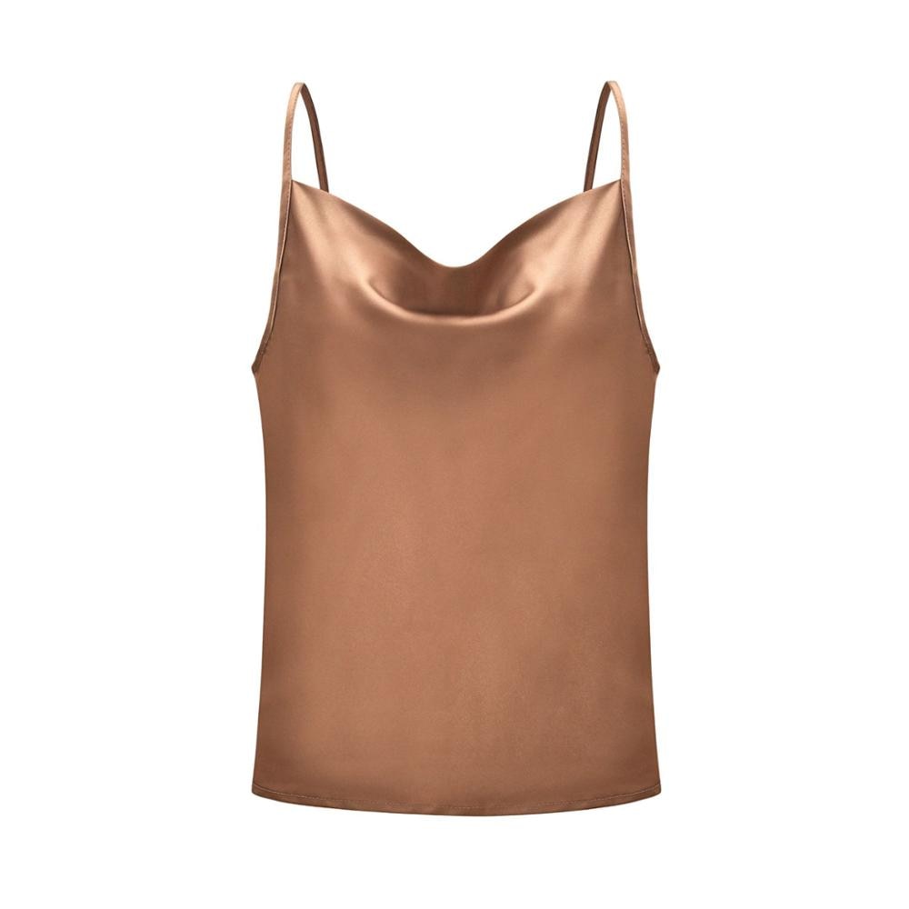 Zijdeachtig Satijn Tops