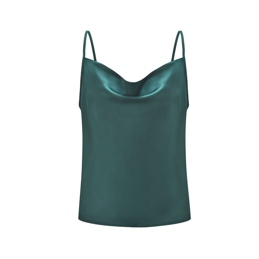 Zijdeachtig Satijn Tops
