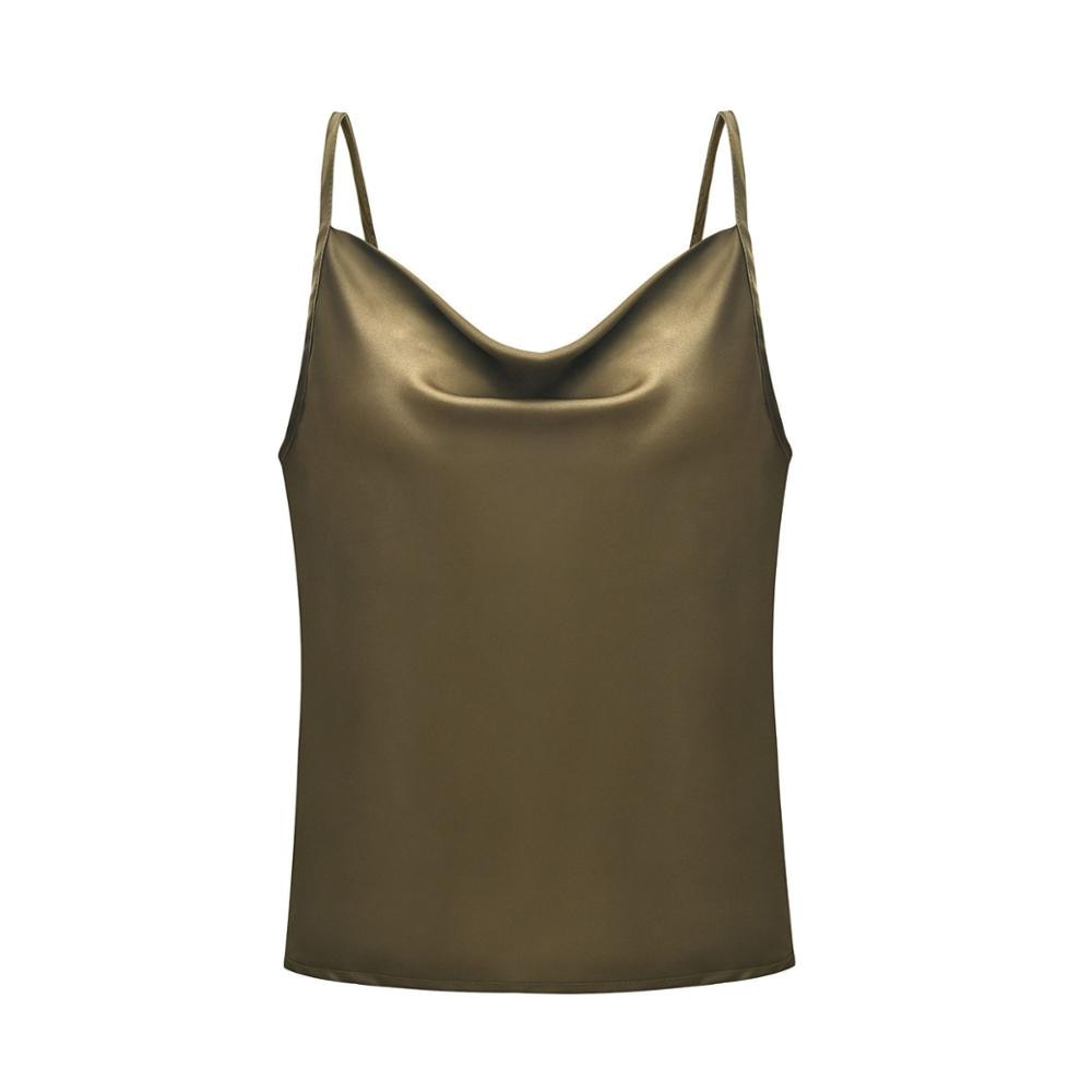 Zijdeachtig Satijn Tops