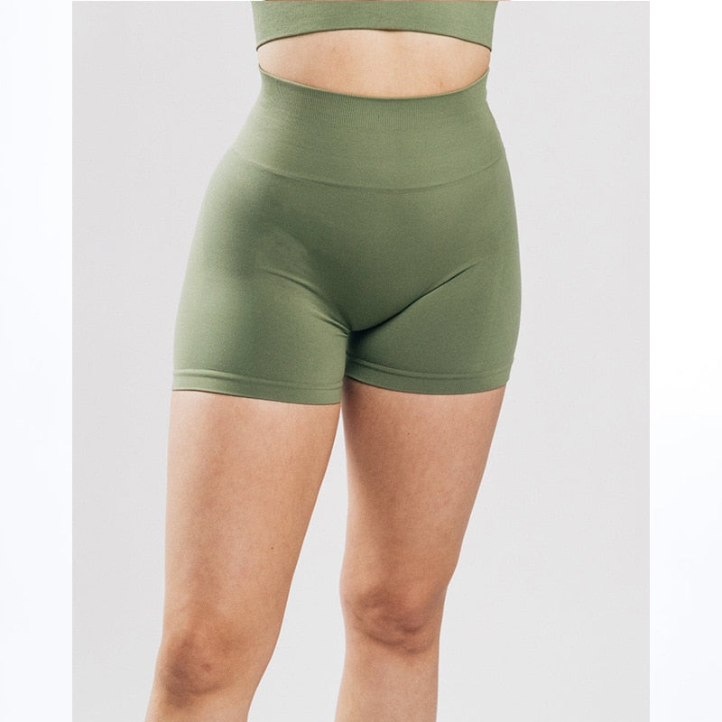 Dames Naadloze Shorts Hoge Taille