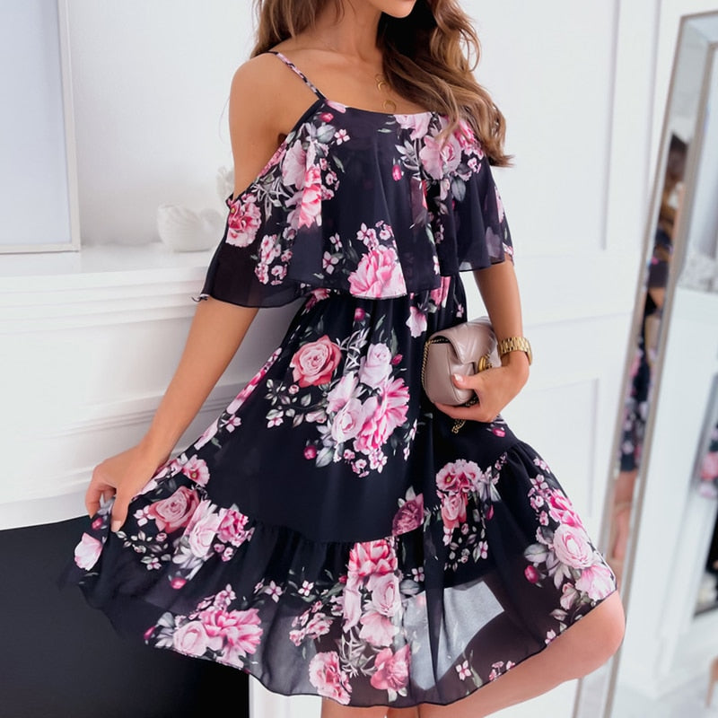 Flora Bloemenprint Jurk