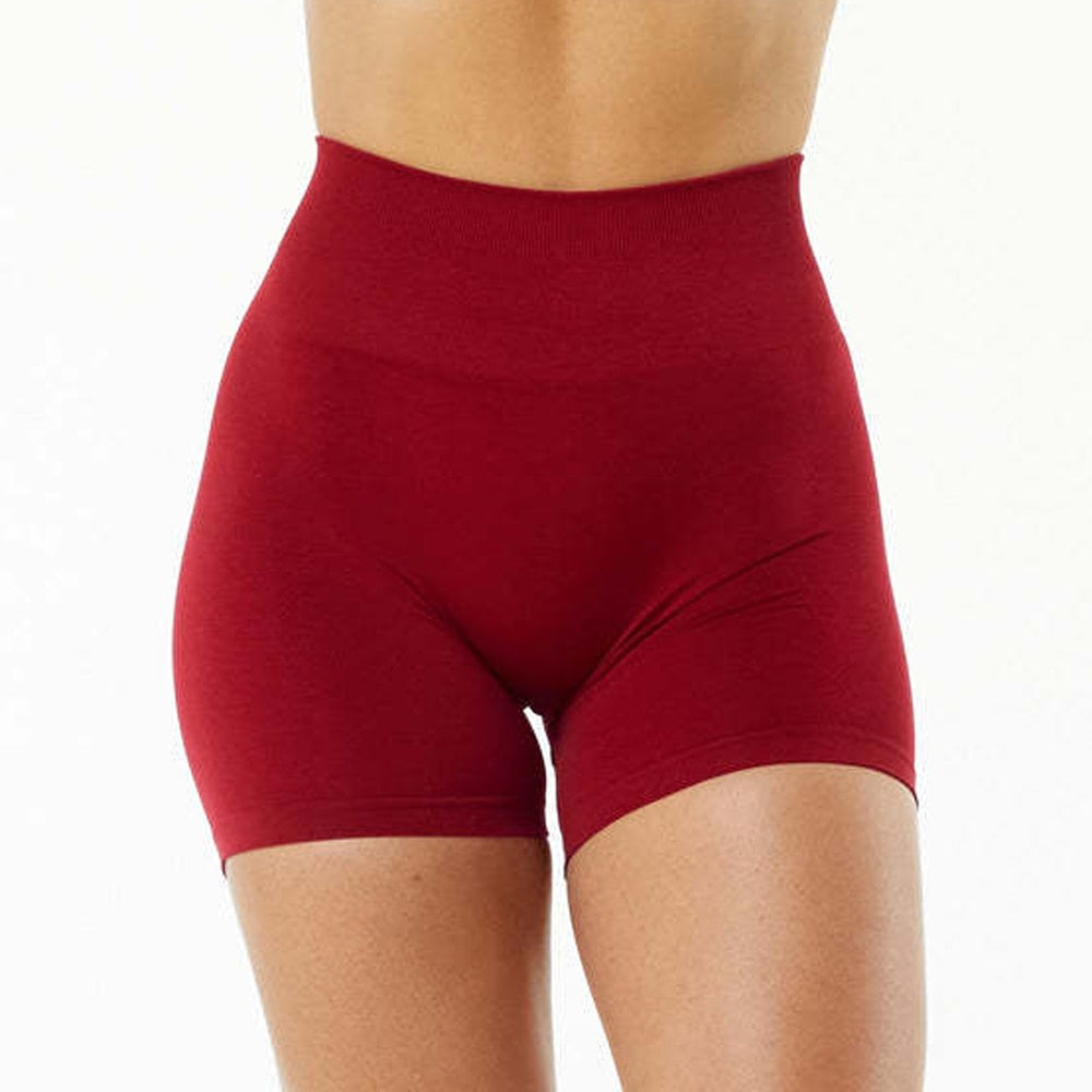 Dames Naadloze Shorts Hoge Taille