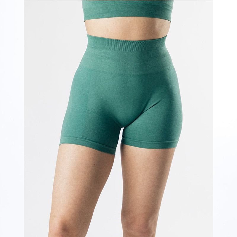 Dames Naadloze Shorts Hoge Taille