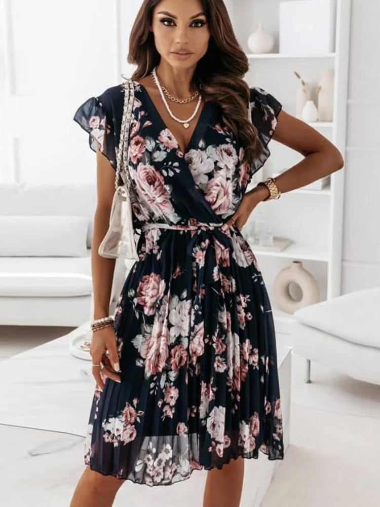 Flora Bloemenprint Jurk
