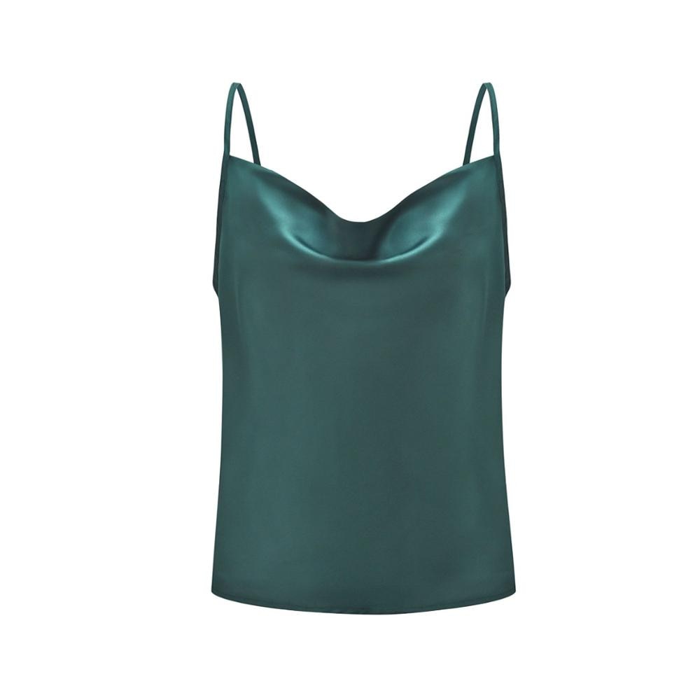 Zijdeachtig Satijn Tops